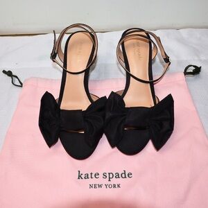 Kate Spade Black Bow Heels